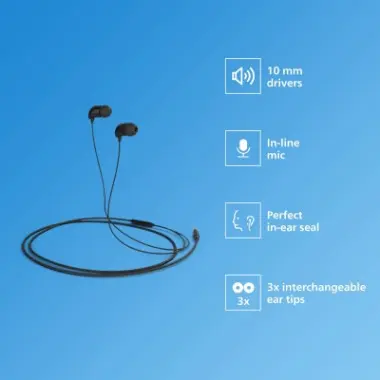 philips tae1126 wired earphone headset wired 4.webp