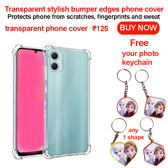 transparent phone case with camera protection