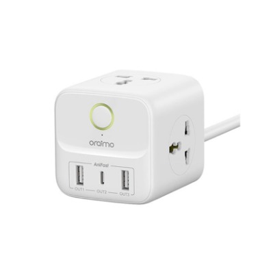 oraimo i342 powerhub c 6-in-1 power expansion cube