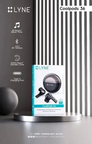 earbuds lyne coolpods 36 - true wireless earbuds