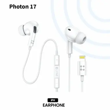 wired earphone for iphone- lyne photon 17 wired headset  with Lightning Connector